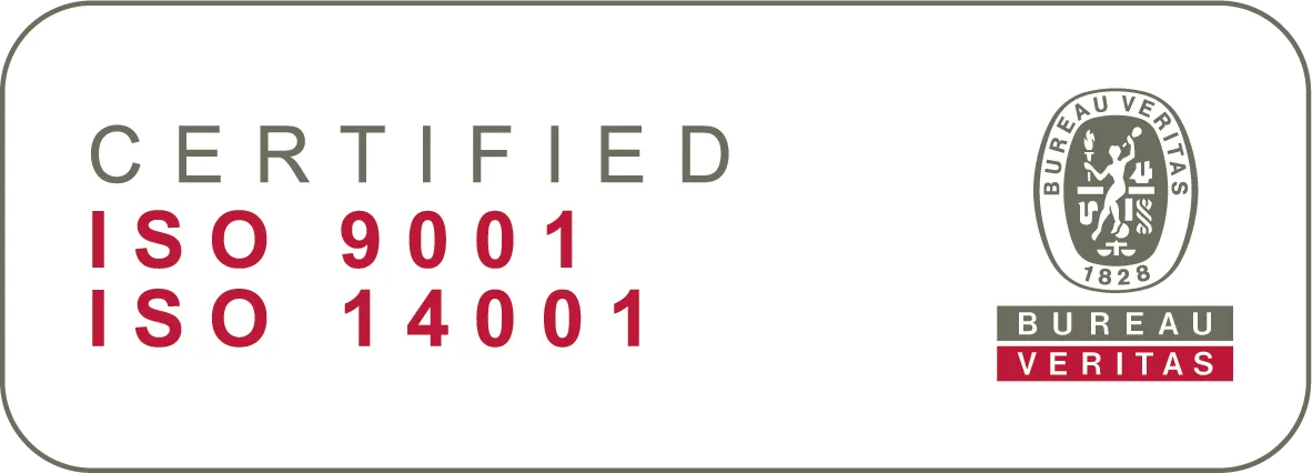 Bureau Veritas Certified ISO 9001 / ISO 14001